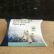 EM-X keramiek buisjes grijs 12 stuks