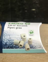 EM-X keramiek buisjes grijs 12 stuks