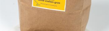 label van natuly blote voeten gras verpakking graszaad informatie