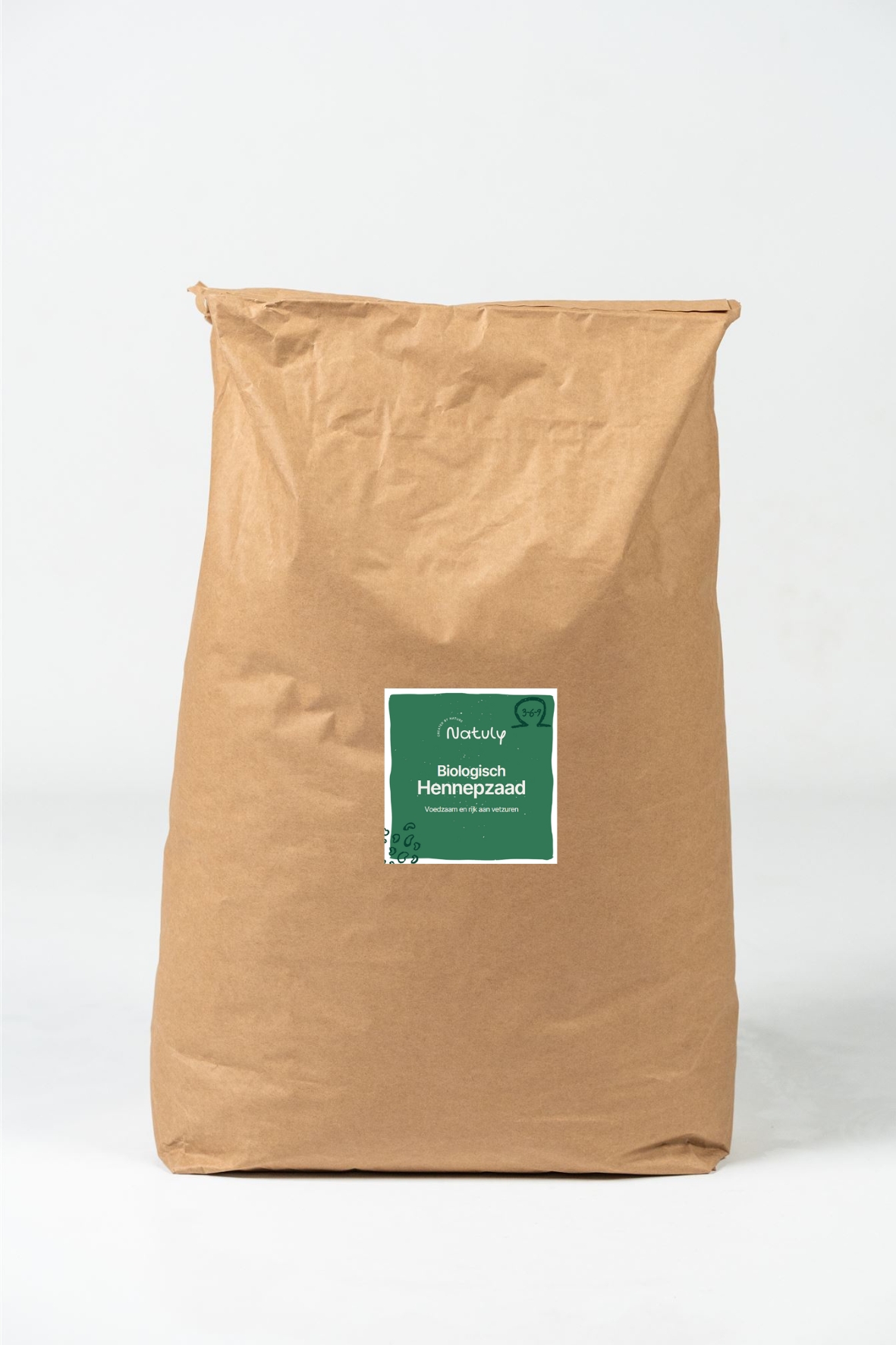 Zak Natuly Biologisch Hennepzaad van 20 kg