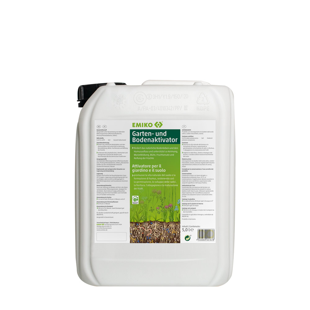 Garten und boden aktivator voor een gezonde bodem en rijke compost