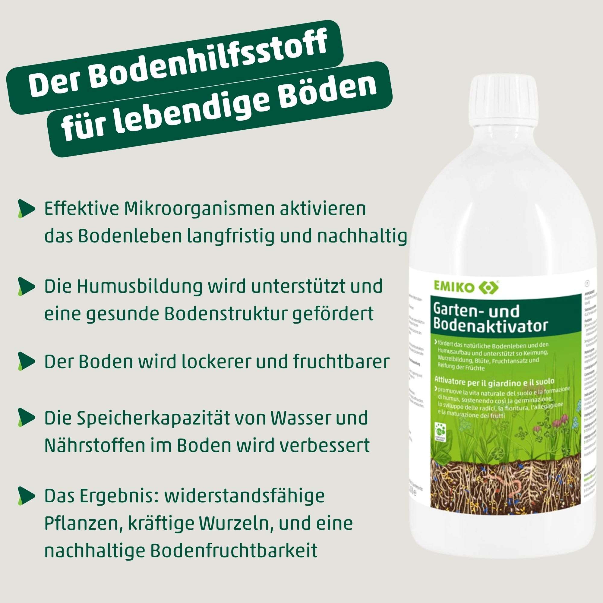 Tuin en bodemactivator voor een gezonde bodem met DeDuurzameTuin.nl