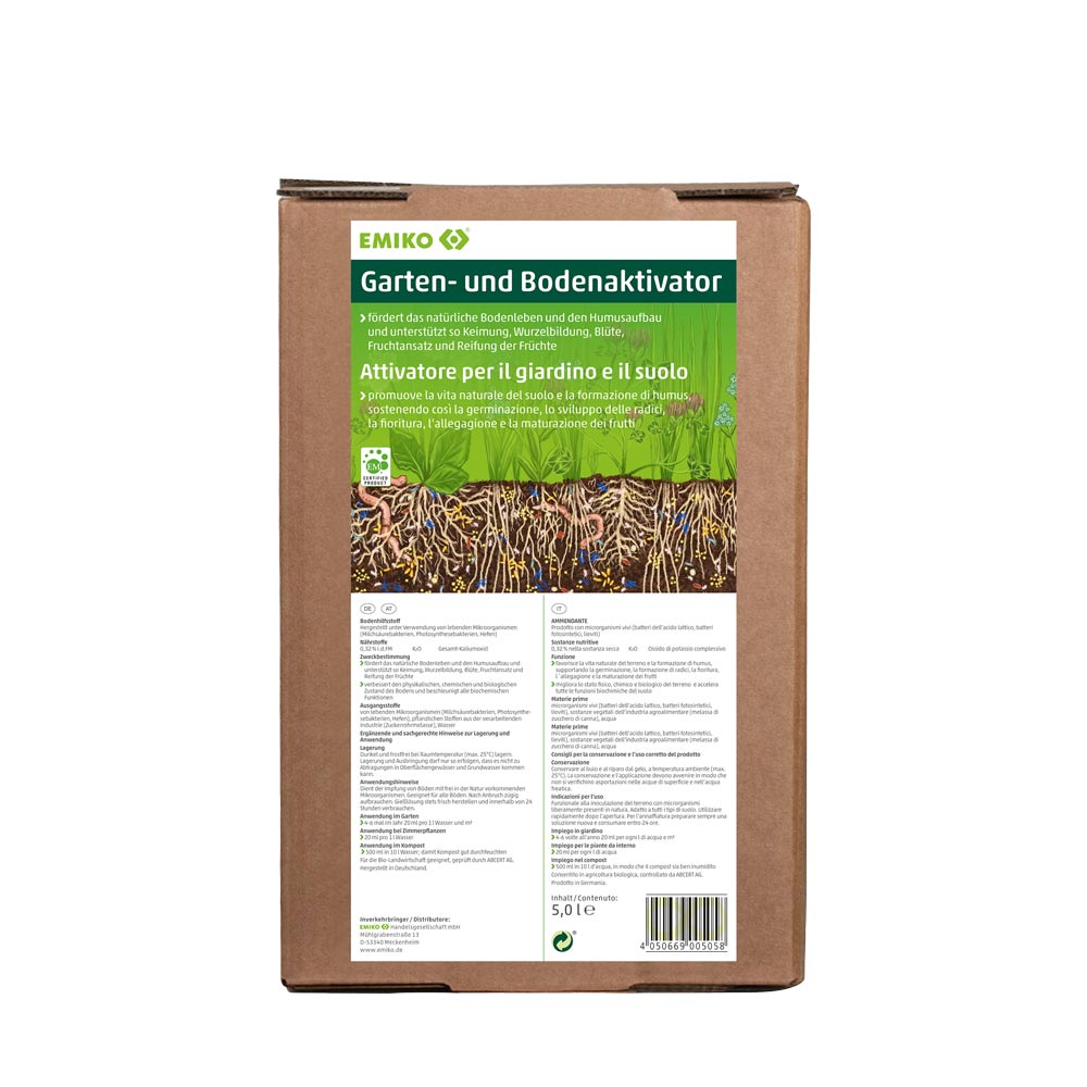 Tuin en bodemactivatoer en composthulp voor gezonde compost en een gezonde bodem