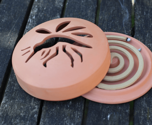 Citronella spiraal in GiftBox van terracotta