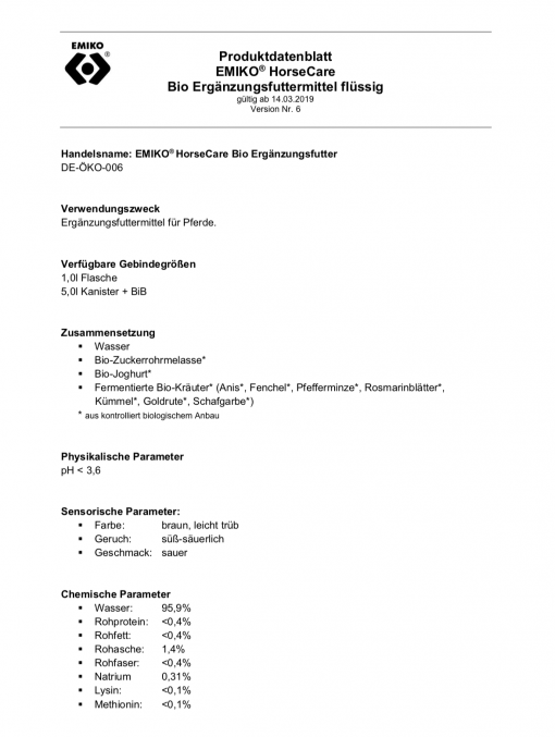 Horse Care Biologisch Voedingssupplement