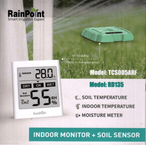 Draadloze bodemvochtmeter met sensor