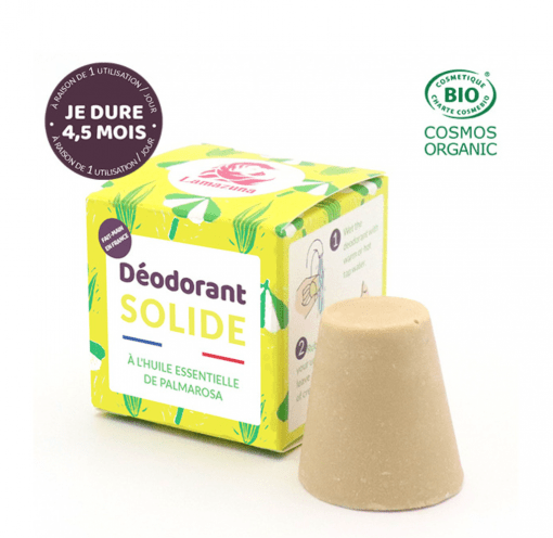 Lamazuna Deodorant met Palmarosa in blokvorm