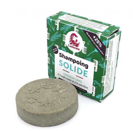 Lamazuna Shampoo Vet haar Groene klei en spirulina