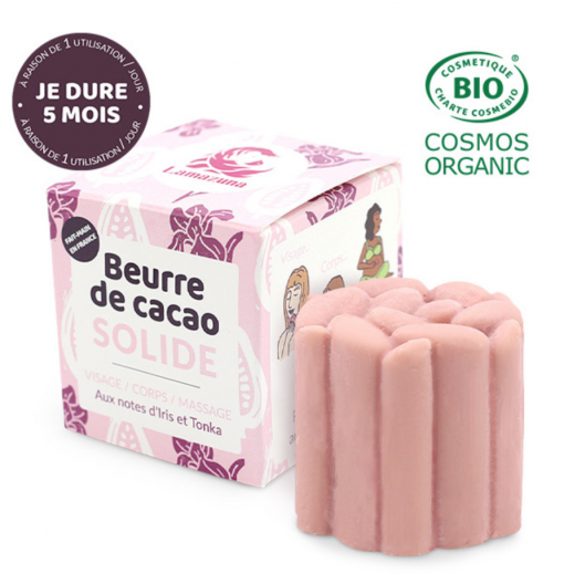 Lamazuna cacaoboter is een heerlijke 100% natuurlijke cacaoboter