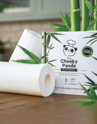 Foto van een The Cheeky Panda keukenrol verkrijgbaar bij DeDuurzameTuin.nl