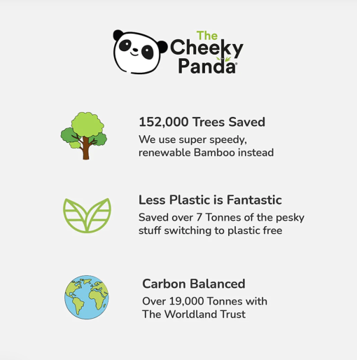 Foto van een The Cheeky Panda keukenrol verkrijgbaar bij DeDuurzameTuin.nl