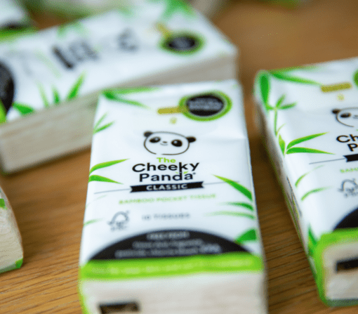 Foto van Cheeky Panda Zakdoekjes verkrijgbaar bij DeDuurzameTuin.nl