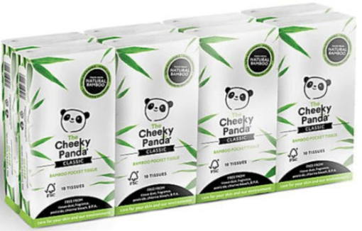 Foto van Cheeky Panda Zakdoekjes verkrijgbaar bij DeDuurzameTuin.nl