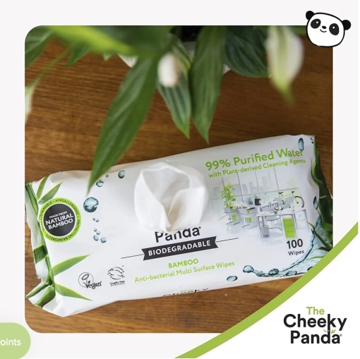 foto van Cheeky Panda Anti-Bacteriële doekjes verkrijgbaar bij DeDuurzameTuin.nl