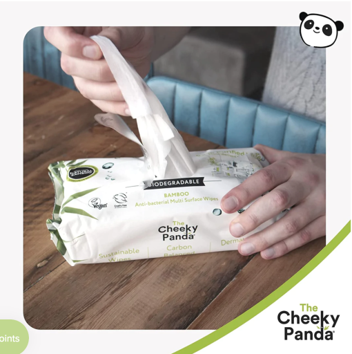 foto van Cheeky Panda Anti-Bacteriële doekjes verkrijgbaar bij DeDuurzameTuin.nl