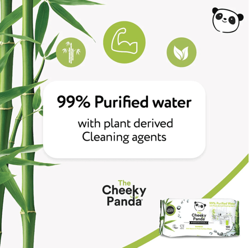 foto van Cheeky Panda Anti-Bacteriële doekjes verkrijgbaar bij DeDuurzameTuin.nl