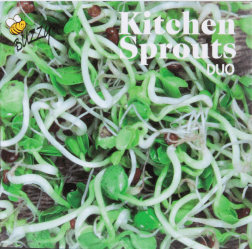 Foto van Buzzy Organic Sprouting Duo pot BIO verkrijgbaar bij DeDuurzameTuin.nl