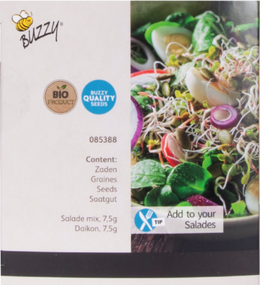 Foto van Buzzy Organic Sprouting Duo pot BIO verkrijgbaar bij DeDuurzameTuin.nl