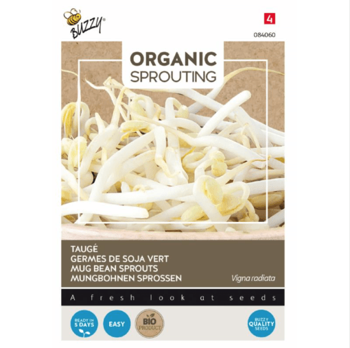 Foto van Buzzy Organic Sprouting Taugé verkrijgbaar bij DeDuurzameTuin.nl