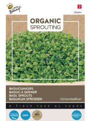 Foto van Buzzy Organic Sprouting Basilicumkers verkrijgbaar bij DeDuurzameTuin.nl