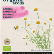 Foto van een zakje Kamille Bio verkrijgbaar bij DeDuurzameTuin.nl