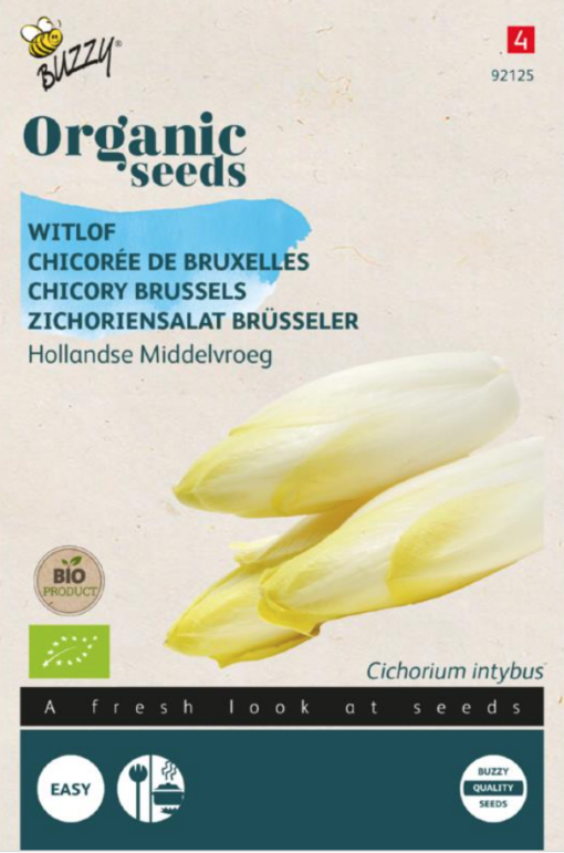 Foto van Witlof Bio verkrijgbaar bij DeDuurzameTuin.nl