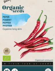 Foto van een zakje Peper Cayenne Bio verkrijgbaar bij DeDuurzameTuin.nl