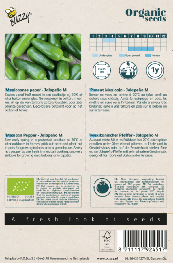 Peper Jalapeño Bio - Afbeelding 3