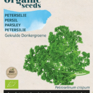 Foto van een zakje Peterselie Gekrulde Bio verkrijgbaar bij DeDuurzameTuin.nl
