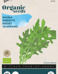 Zakje met Rucola Bio zaadjes verkrijgbaar bij DeDuurzameTuin.nl