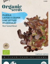 Zakje zaadjes van de Pluksla Red Salad Bowl Bio verkrijgbaar bij DeDuurzameTuin.nl