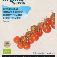 Zakje met zaadjes van de Kerstomaat Cerise Bio verkrijgbaar bij DeDuurzameTuin.nl