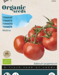 Zakje met zaadjes van de Tomaat Matina Bio verkrijgbaar bij DeDuurzameTuin.nl