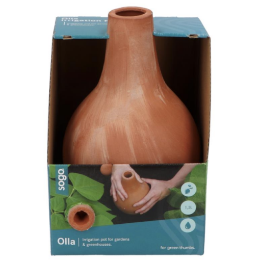SOGO Olla terracotta waterkruik verkrijgbaar bij DeDuurzameTuin.nl