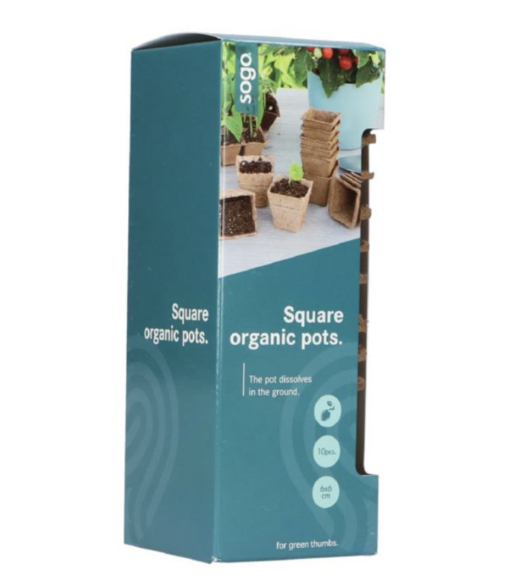 SOGO Biologische Potjes 6 cm. verkrijgbaar bij DeDuurzameTuin.nl