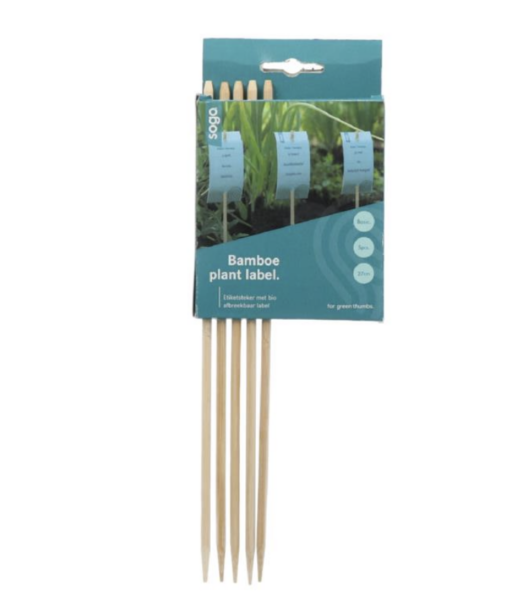 SOGO Bamboe plant label set verkrijgbaar bij DeDuurzameTuin.nl