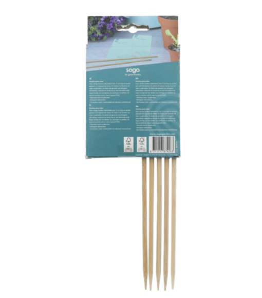 SOGO Bamboe plant label set verkrijgbaar bij DeDuurzameTuin.nl