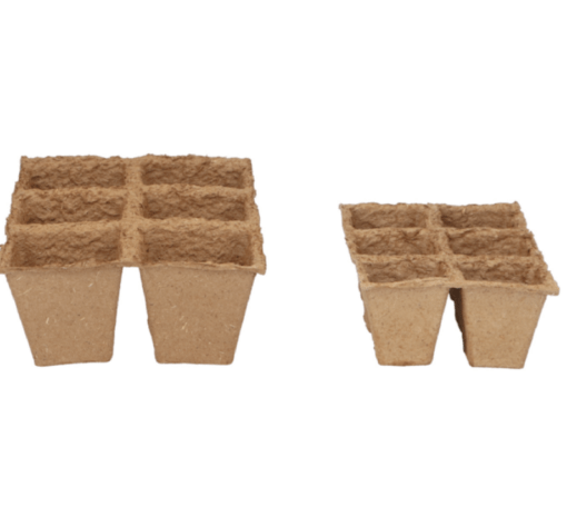 SOGO Biologische Potjes 4x4cm. verkrijgbaar bij DeDuurzameTuin.nl