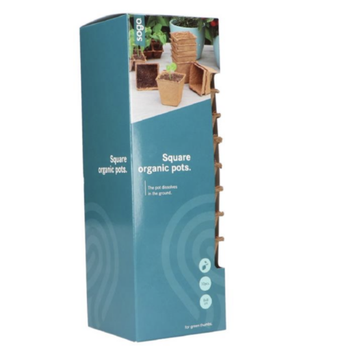 SOGO Biologische Potjes 8cm. verkrijgbaar bij DeDuurzameTuin.nl