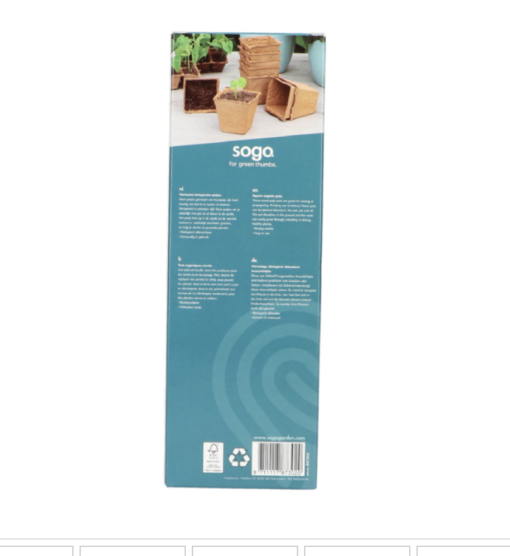 SOGO Biologische Potjes 8cm. verkrijgbaar bij DeDuurzameTuin.nl