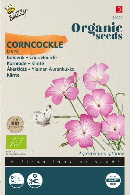 Bolderik zaden (Agrostemma-githago)