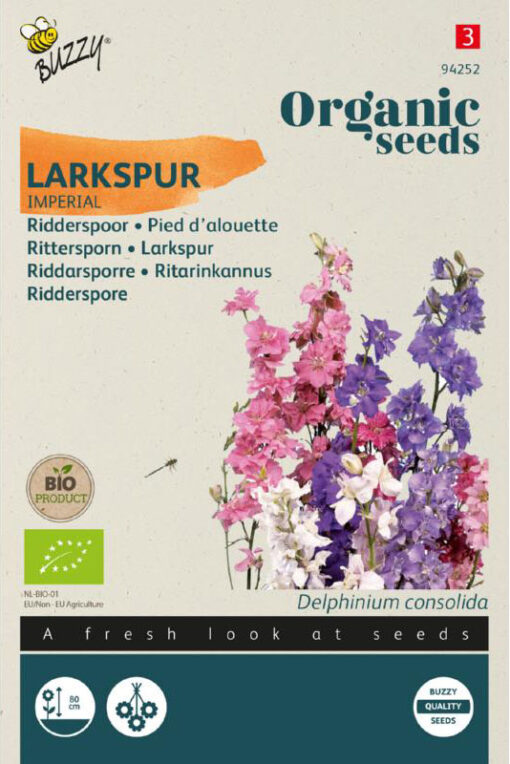 Ridderspoor zaden zakje