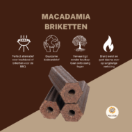 Macadamia briketten verkrijgbaar bij DeDuurzameTuin.nl