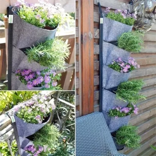 Plantgrowbag kweekzak voor aan muur balkon en terras