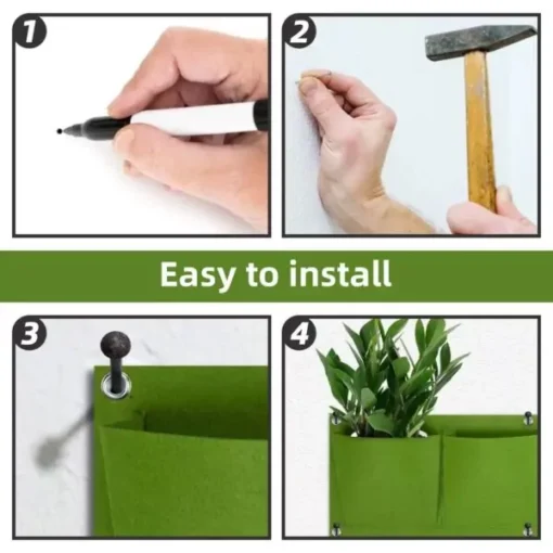 PlantGrowbag kweekzak voor aan de muur installatie