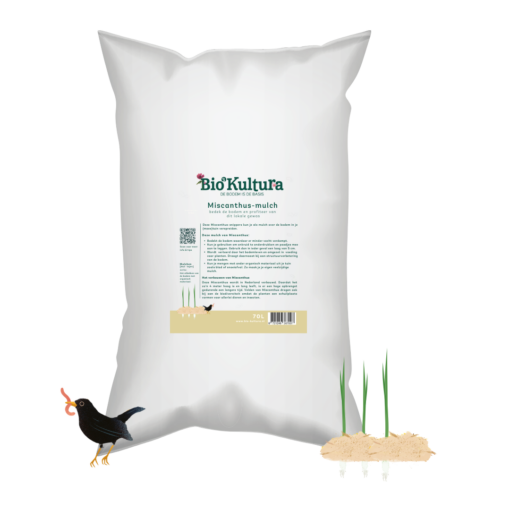 Miscanthus Mulch verkrijgbaar bij DeDuurzameTuin.nl