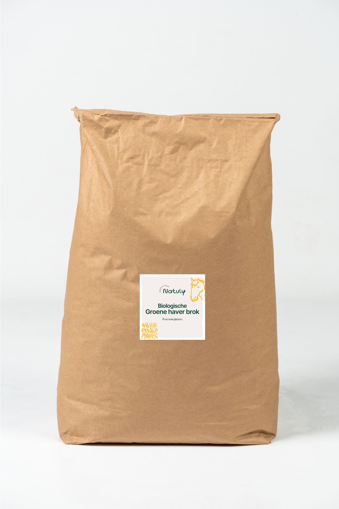 Biologische paardenvoeding Natuly Groene Haverbrok