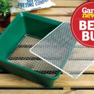 Garland 2-in-1 Sieve tuinzeef met verwisselbare zeven voor compost en wormen