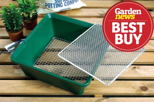Garland 2-in-1 Sieve tuinzeef met verwisselbare zeven voor compost en wormen