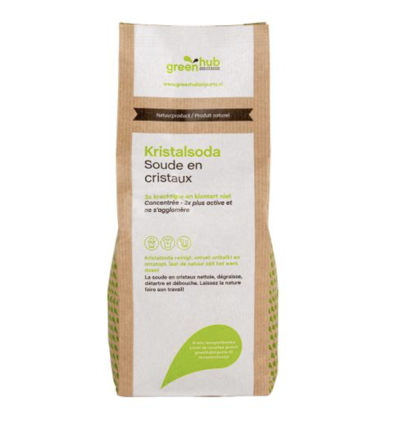 Greenhub Kristalsoda 3x Geconcentreerd verpakking – natuurlijke allesreiniger DeDuurzameTuin.nl